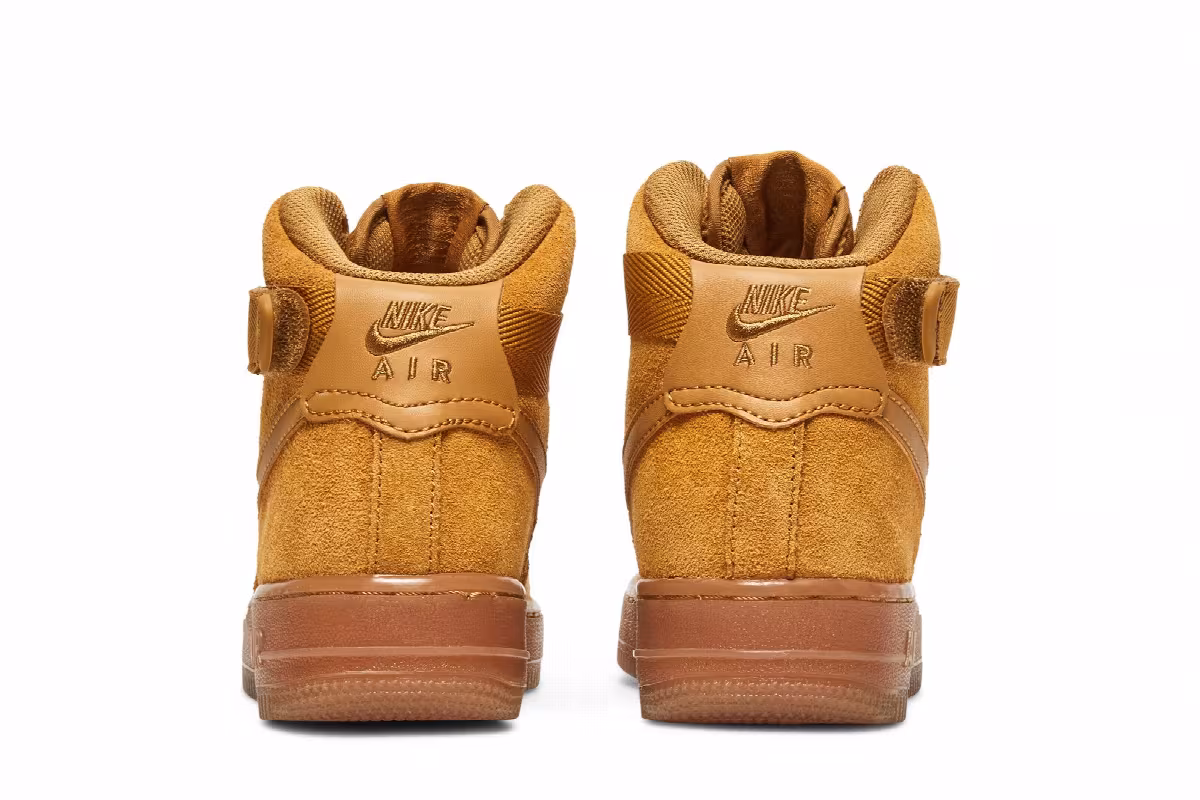 Nike Air Force 1 High LV8 3 GS Wheat, view 7