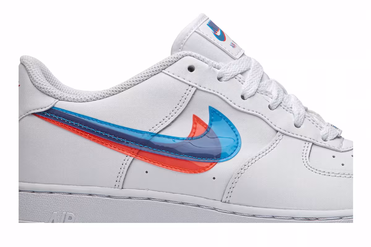 Nike Air Force 1 LV8 KSA GS 3D Glasses, view 3