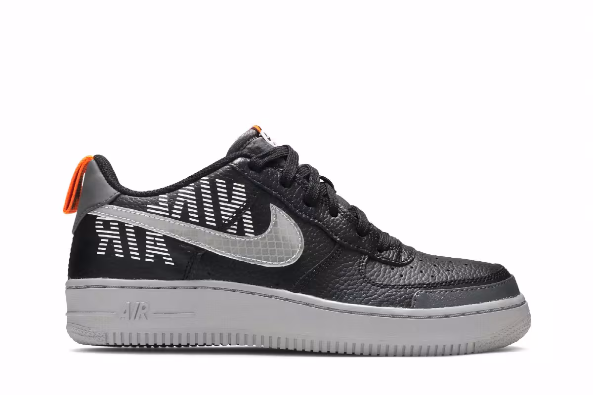 Nike Air Force 1 LV8 2 GS Under Construction - Black, view 2