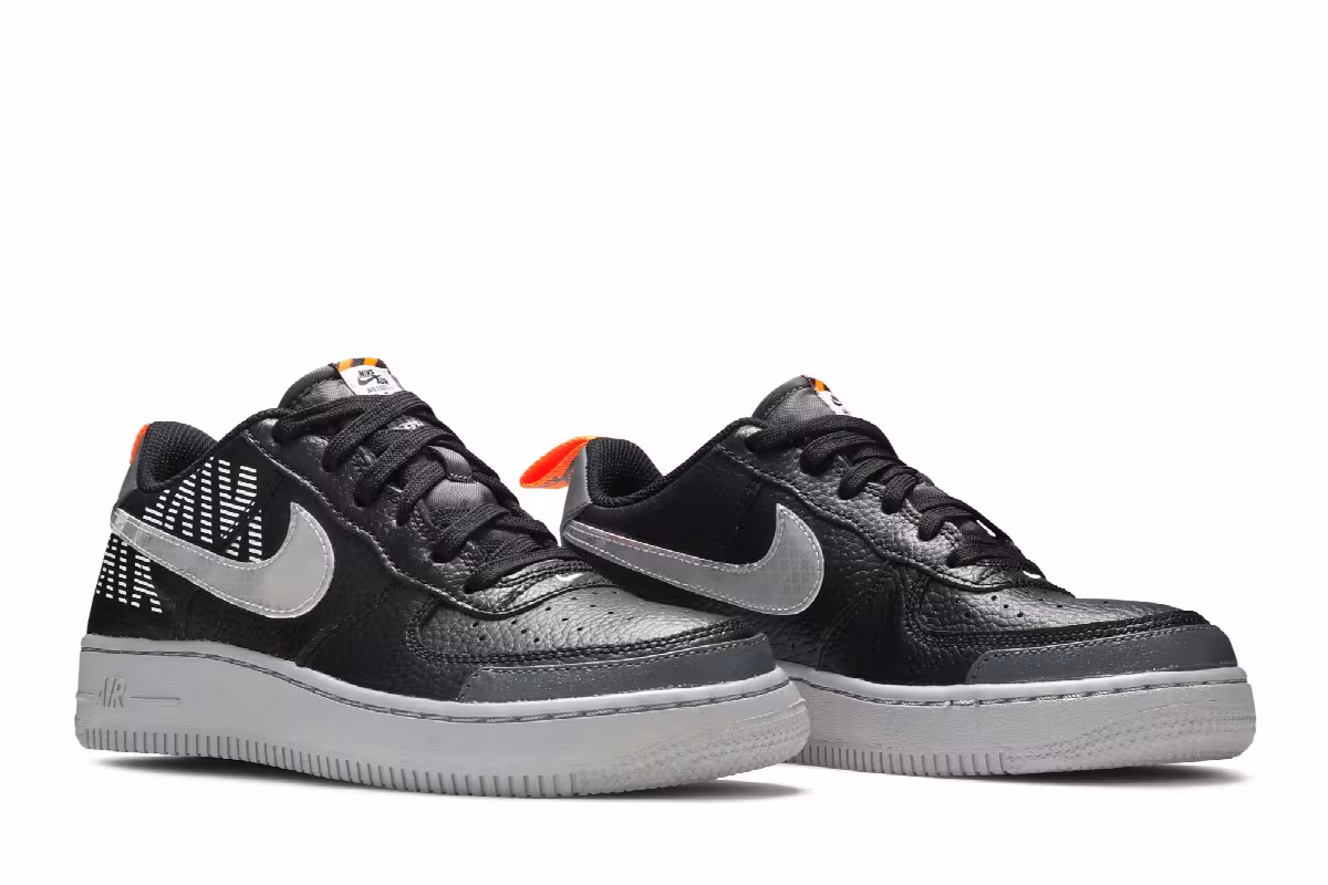 Nike Air Force 1 LV8 2 GS Under Construction - Black, view 9