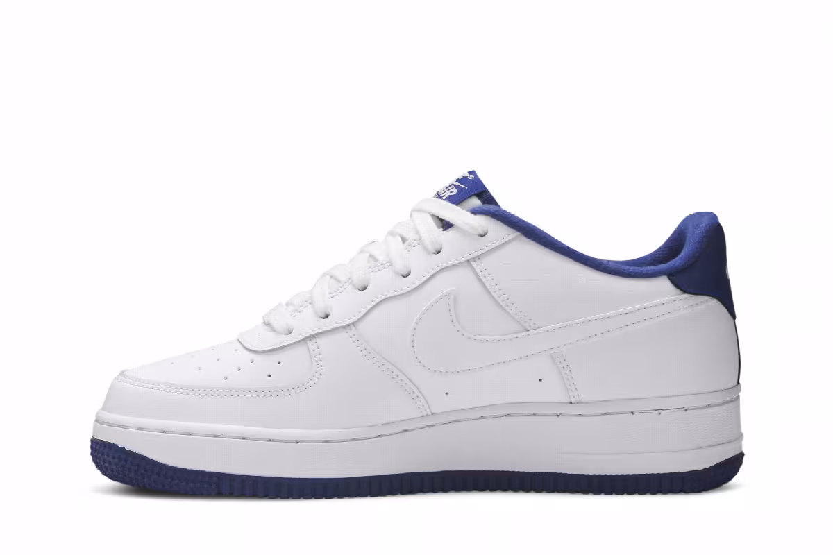 Nike Air Force 1 GS White Deep Royal Blue, view 4