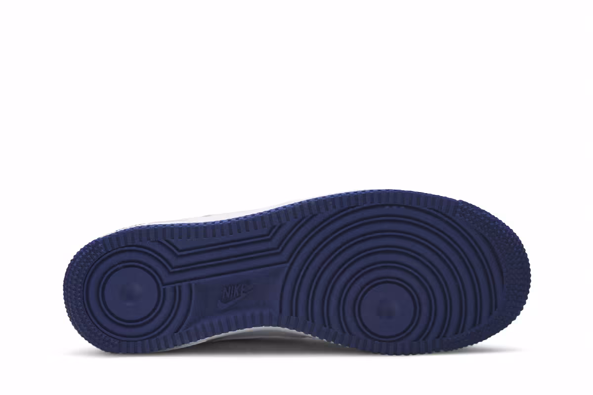 Nike Air Force 1 GS White Deep Royal Blue, view 5