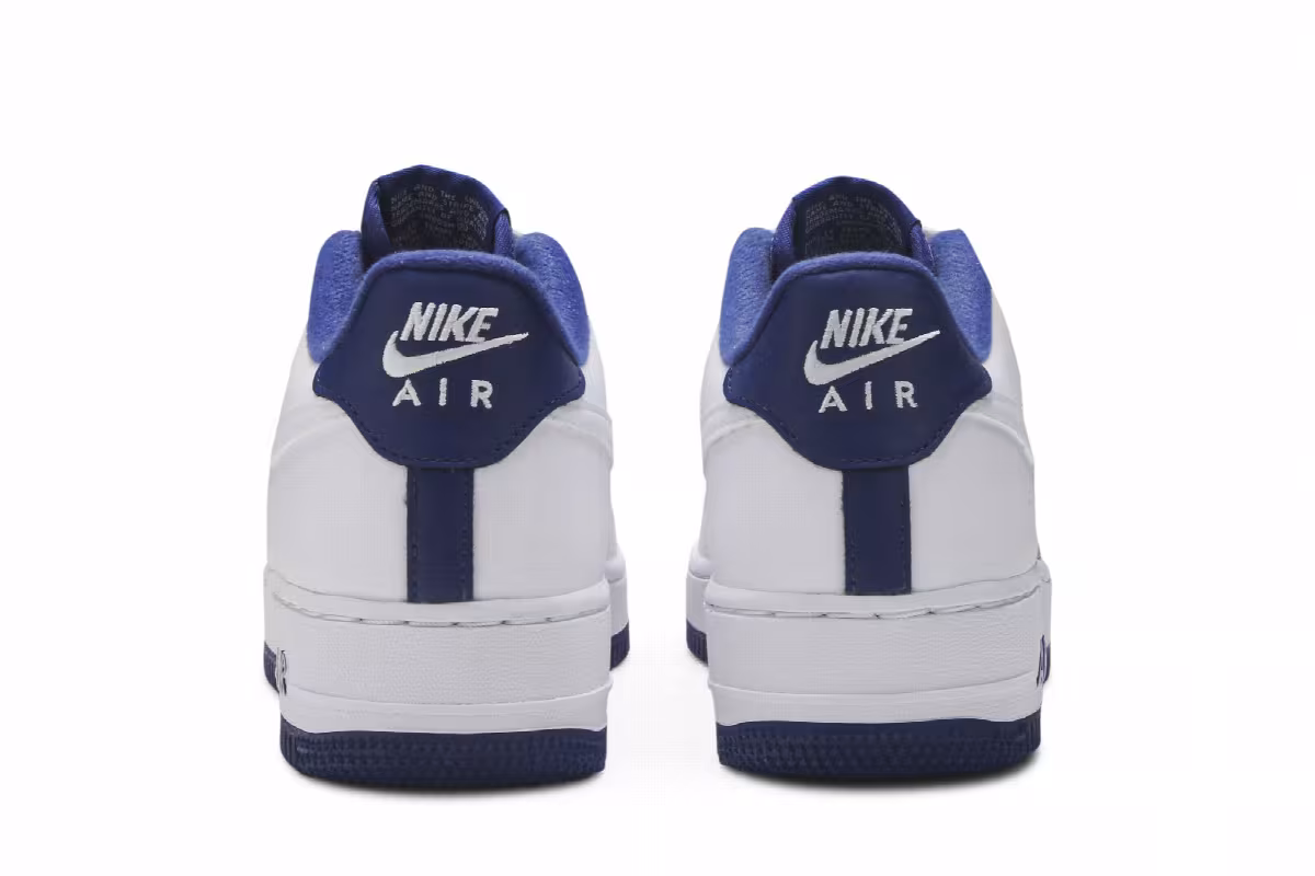 Nike Air Force 1 GS White Deep Royal Blue, view 7