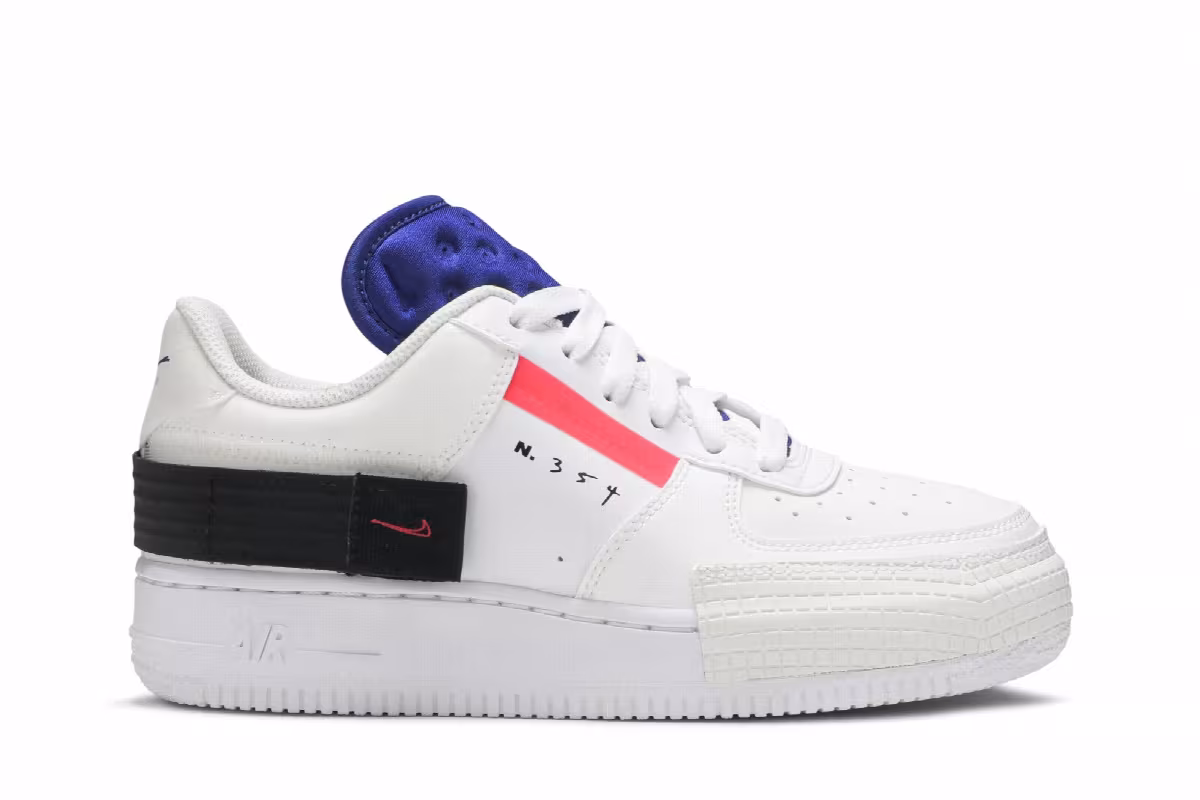 Nike Air Force 1 Low Drop Type GS Summit White, view 2