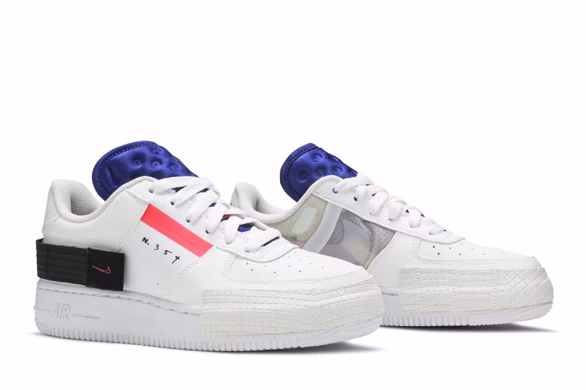 Nike Air Force 1 Low Drop Type GS Summit White, view 9