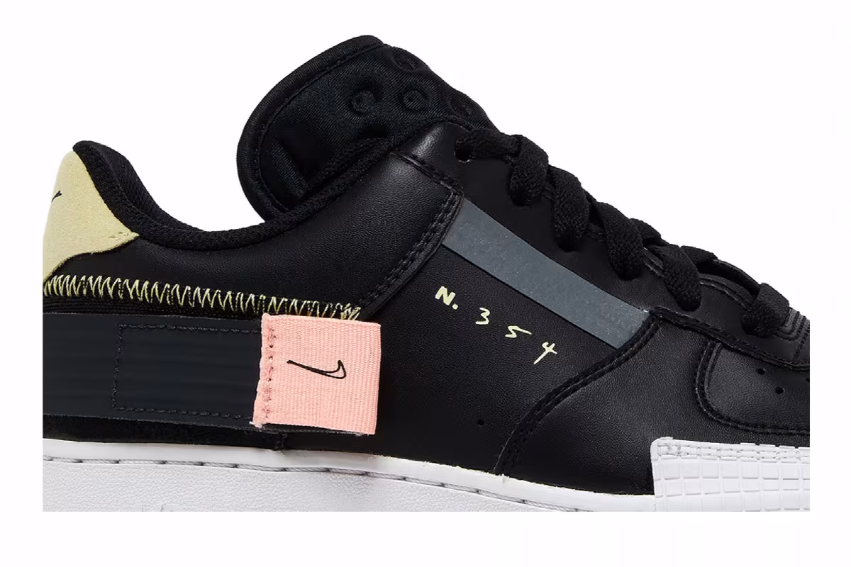 Nike Air Force 1 Type GS Black Zinnia, view 3