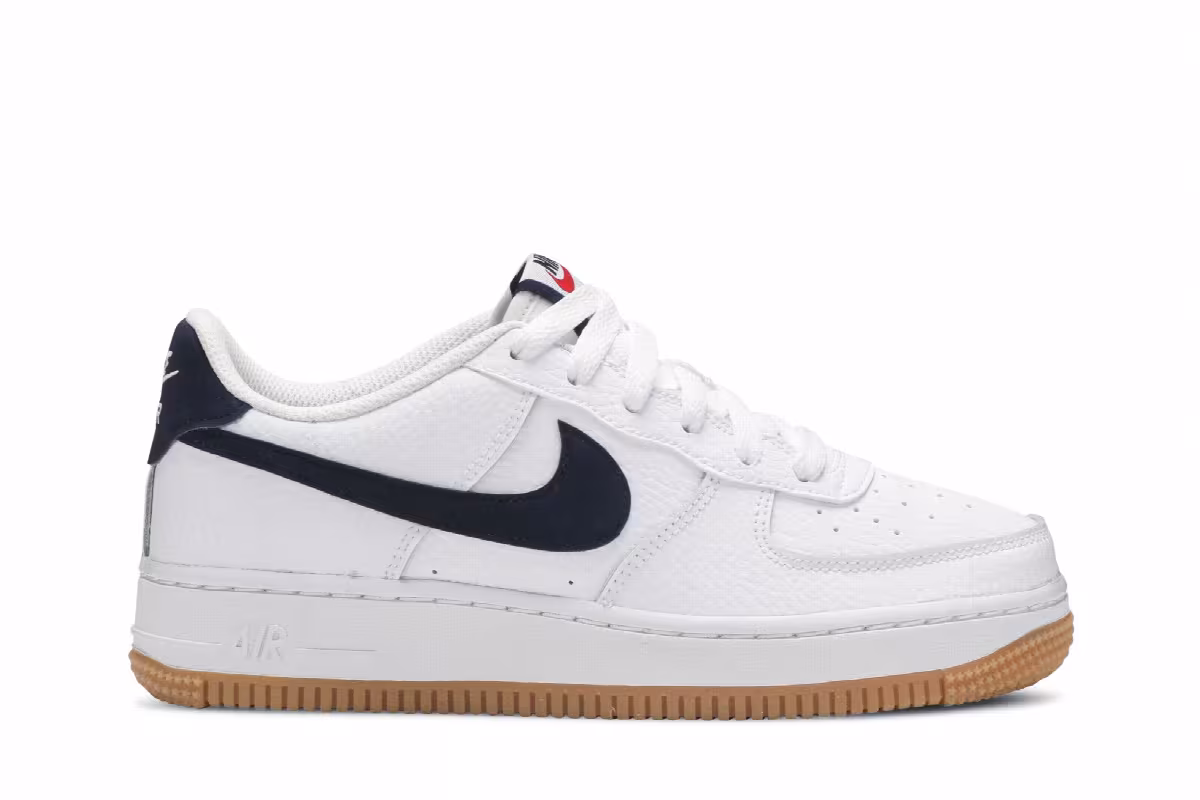 Nike Air Force 1 Low GS White Obsidian, view 2