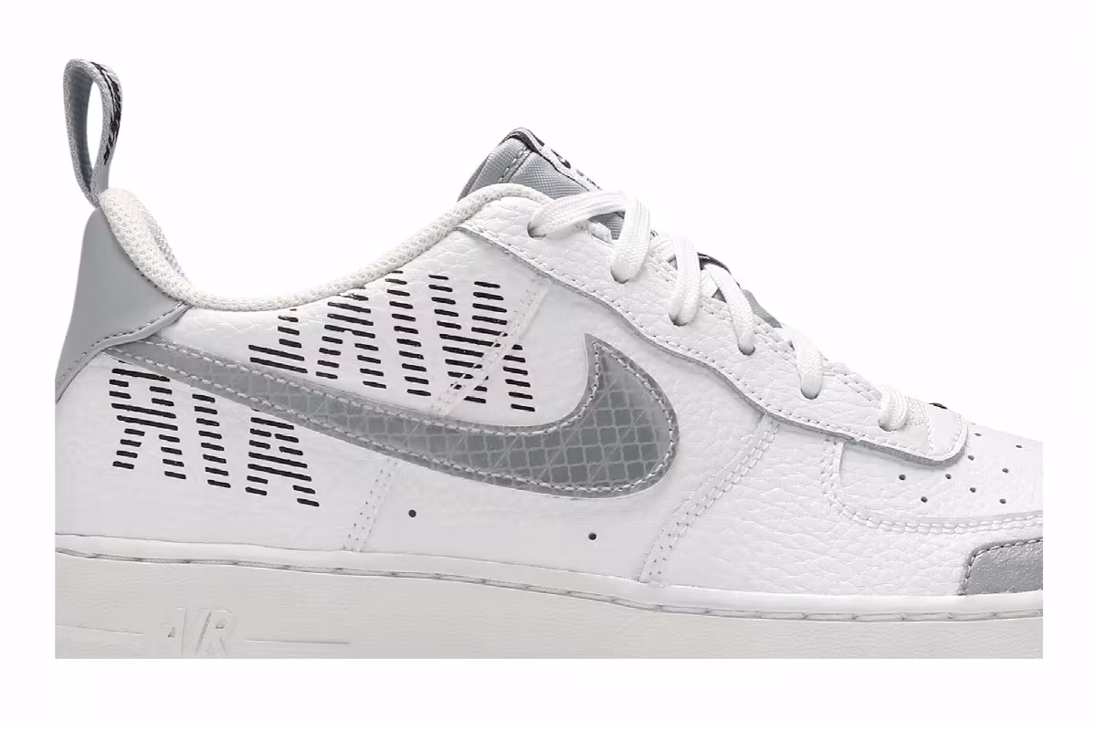 Nike Air Force 1 LV8 2 GS White Wolf Grey, view 3