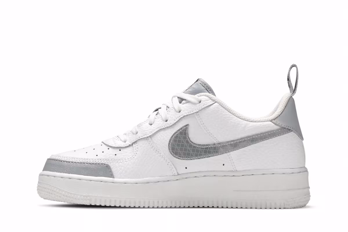 Nike Air Force 1 LV8 2 GS White Wolf Grey, view 4