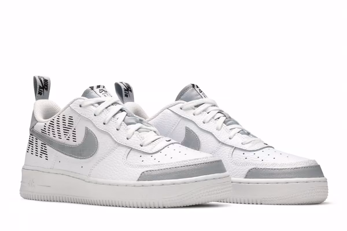 Nike Air Force 1 LV8 2 GS White Wolf Grey, view 9
