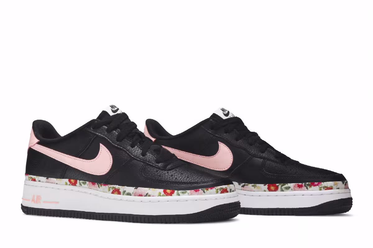 Nike Air Force 1 Vintage Floral GS Pink Tint, view 9