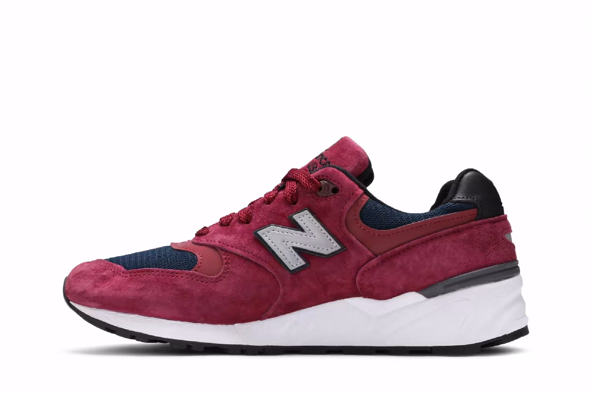New Balance 999 Made in USA Burgundy Navy, view 4
