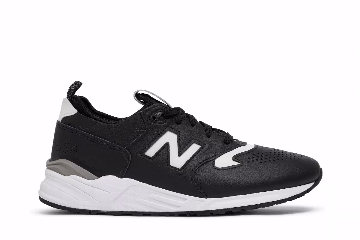 New Balance 999 Made in USA Black White, view 2