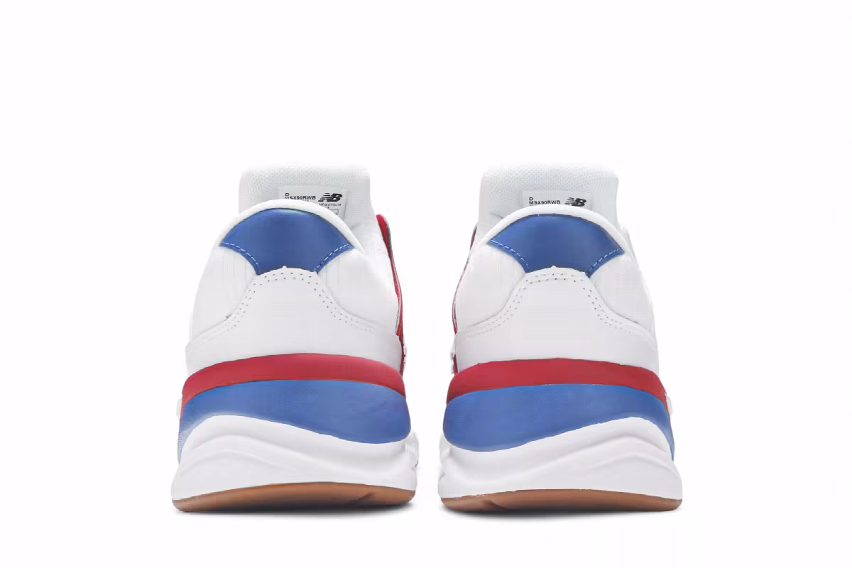 New Balance X-90 White Blue Red, view 7