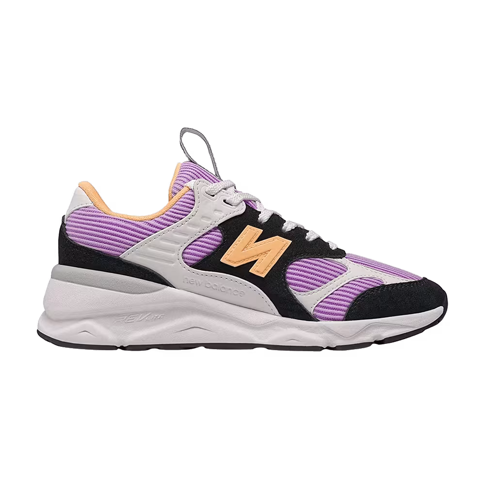 New Balance Women's X-90 Reconstructed Black Dark Violet Glow