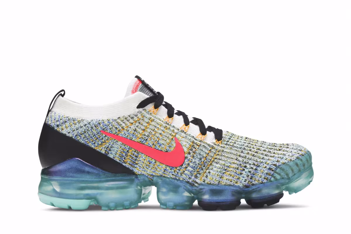 Nike Air VaporMax Flyknit 3 Turquoise Crimson, view 2