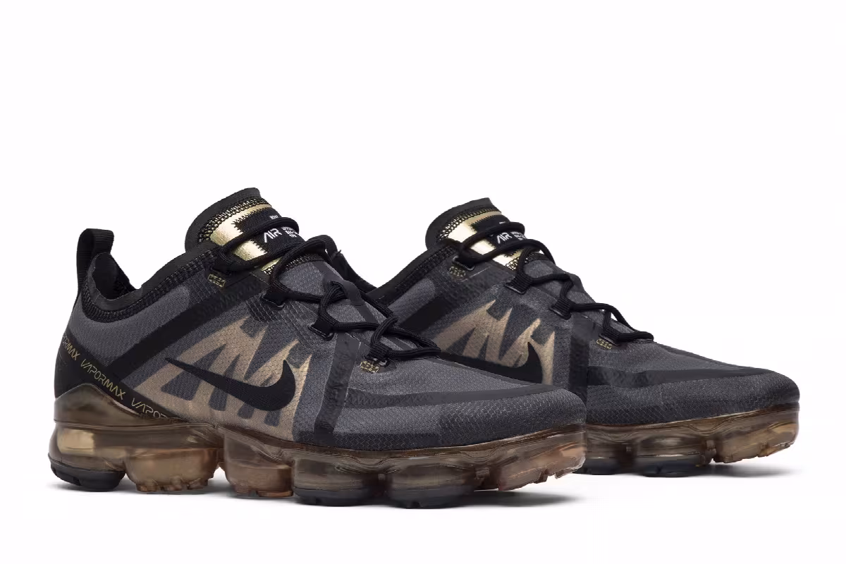 Nike Air VaporMax 2019 Black Gold, view 9