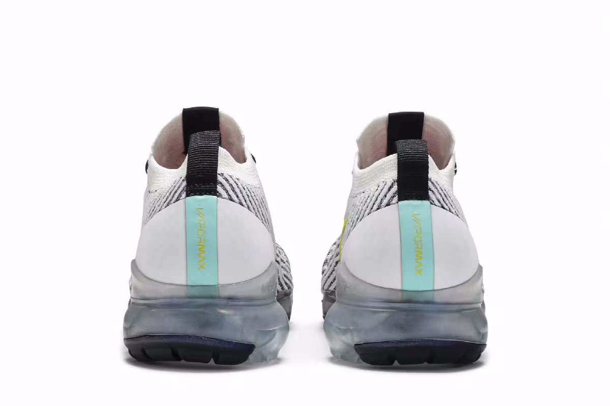 Nike Air VaporMax Flyknit 3 White Dynamic Yellow, view 7