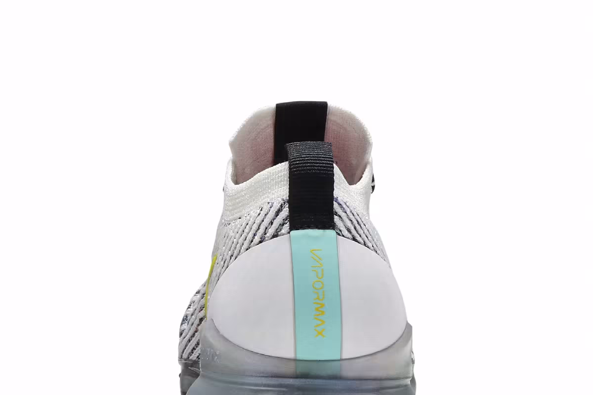Nike Air VaporMax Flyknit 3 White Dynamic Yellow, view 8