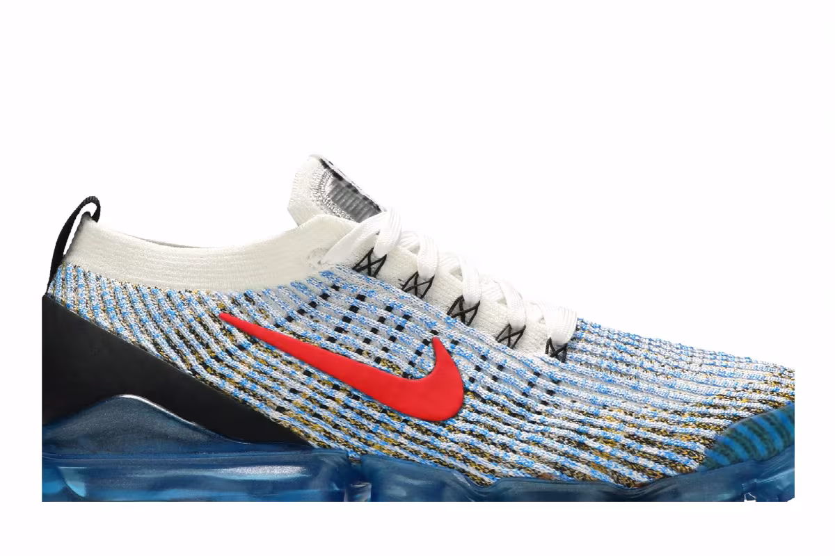 Nike Air VaporMax Flyknit 3 Photo Blue Gold, view 3