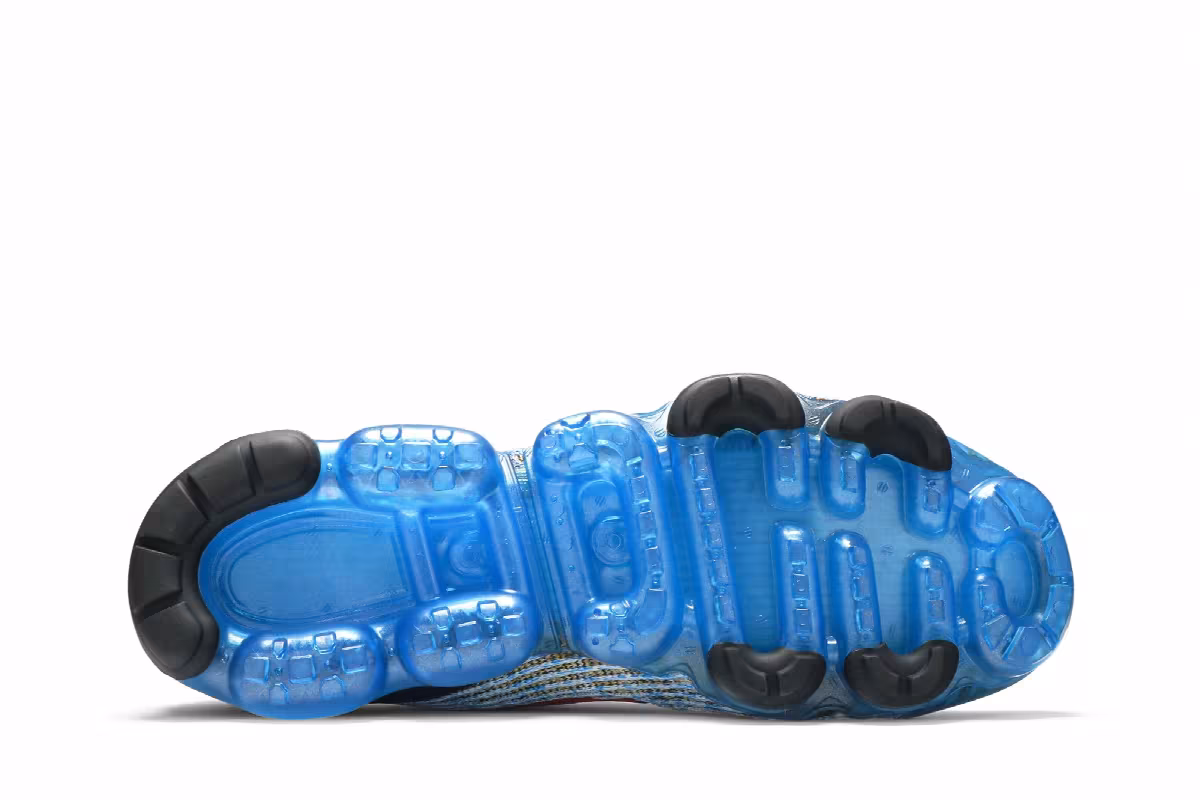 Nike Air VaporMax Flyknit 3 Photo Blue Gold, view 5