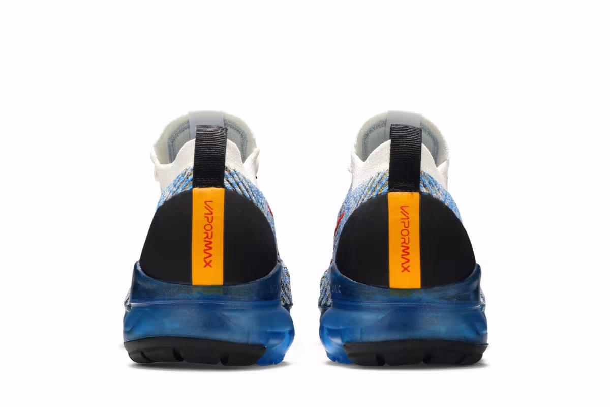 Nike Air VaporMax Flyknit 3 Photo Blue Gold, view 7