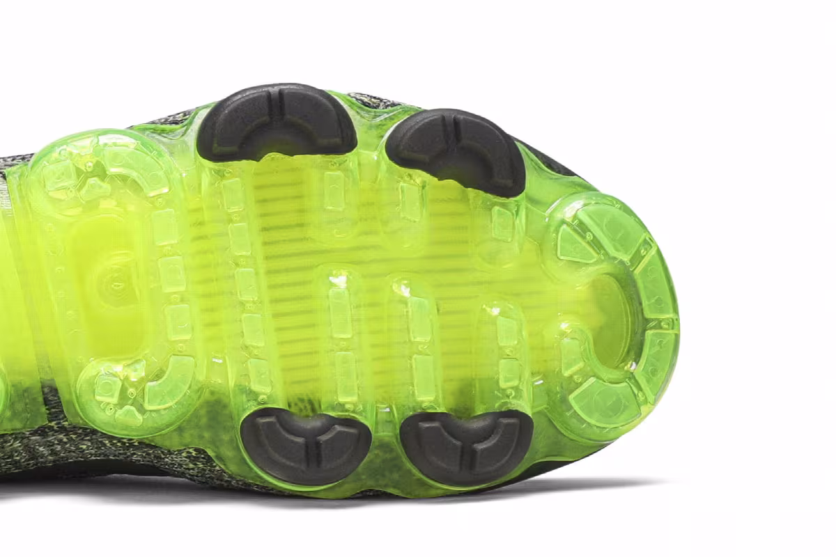 Nike Air VaporMax Flyknit 3 Grey Volt, view 6