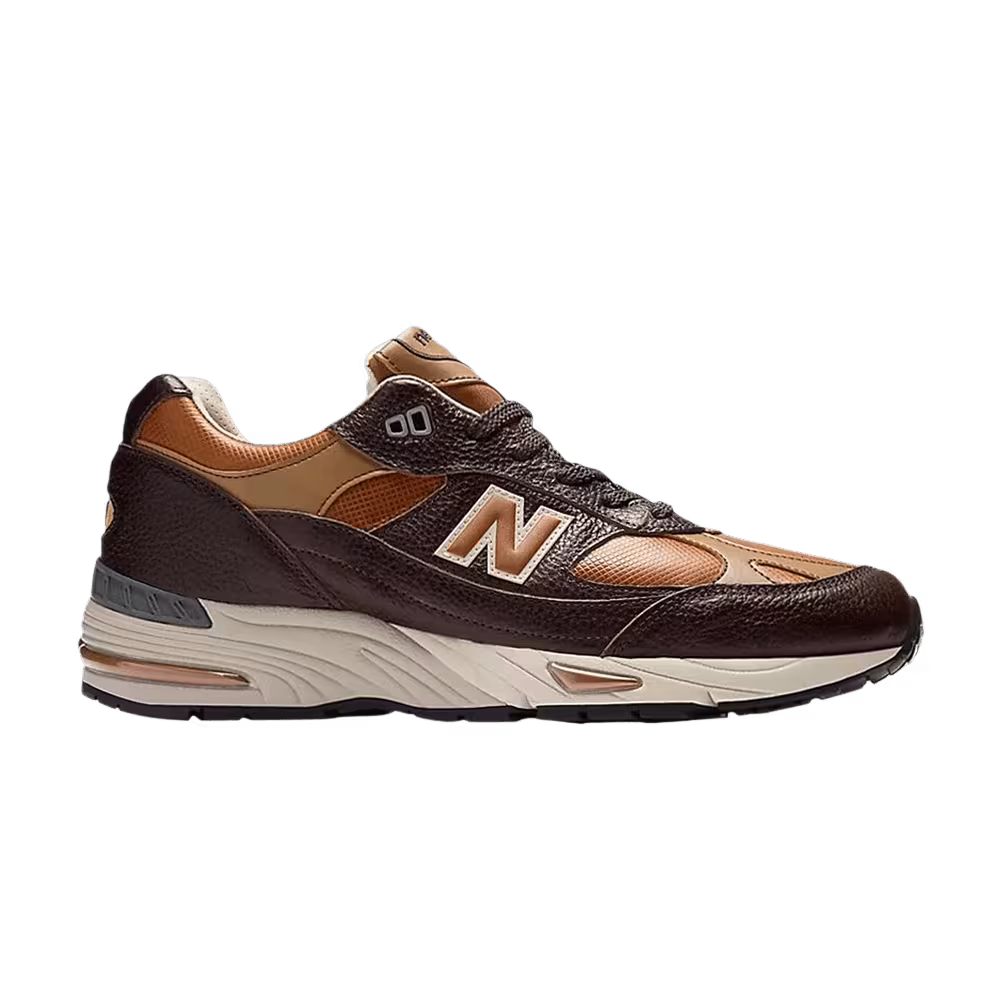 New Balance Women's Made in UK 991v1 Caramel Cafe Tan