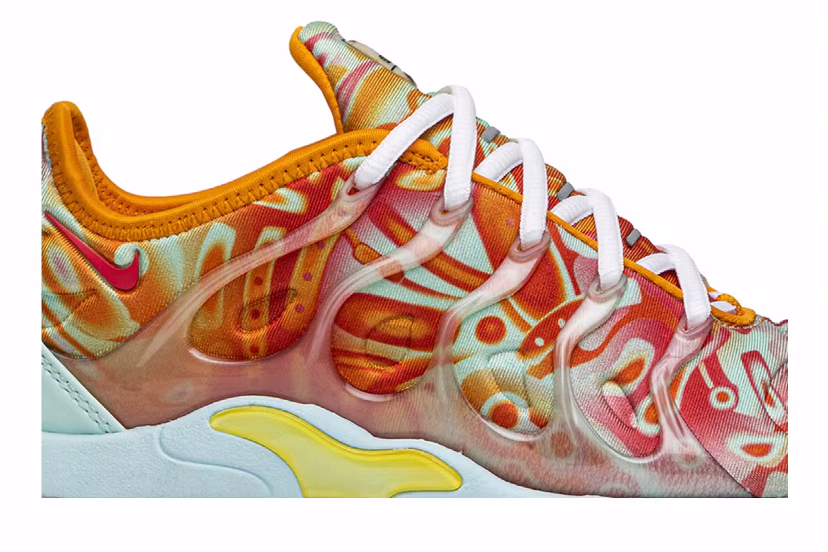 Nike Women's Air VaporMax Plus Orange Dip Dye, view 3