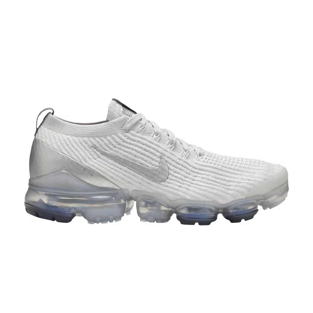 Nike Women's Air VaporMax Flyknit 3 White Silver