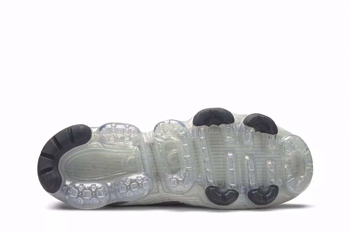 Nike Women's Air VaporMax Flyknit 3 White Silver, view 5