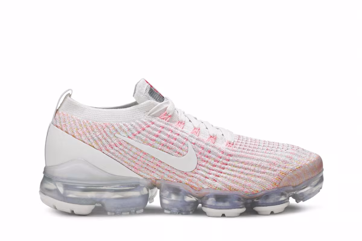 Nike Women's Air VaporMax Flyknit 3 Sunset Pulse, view 2