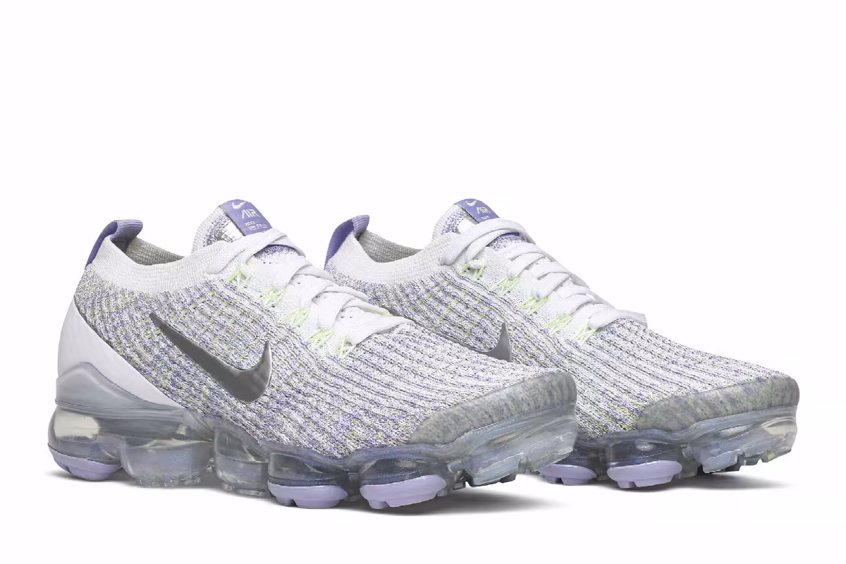 Nike Women's Air VaporMax Flyknit 3 Barely Volt, view 9