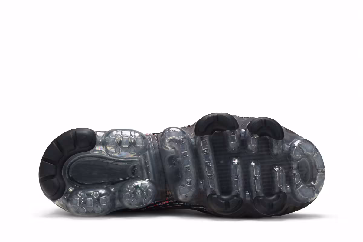 Nike Women's Air VaporMax Flyknit 3 Black Multi-Color, view 5