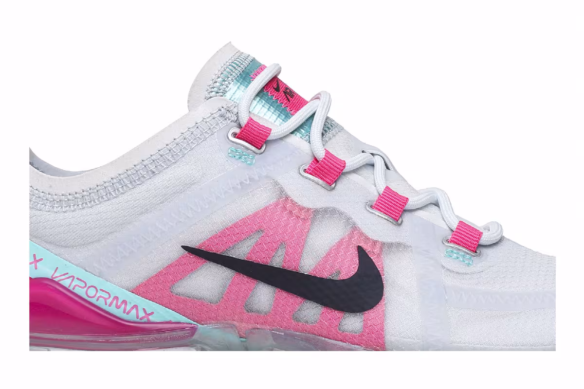 Nike Women's Air VaporMax 2019 Grey Pink, view 3