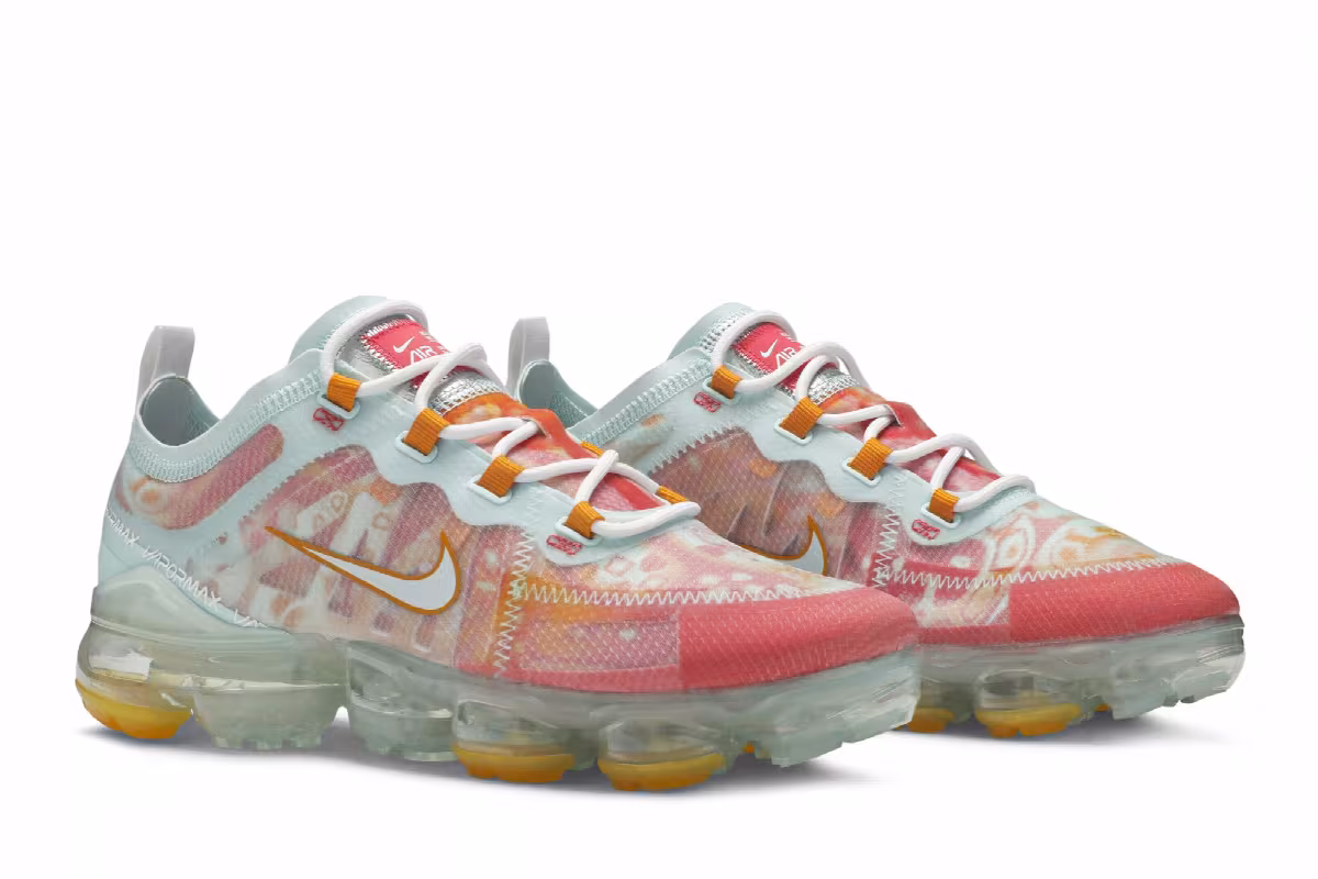 Nike Women's Air VaporMax 2019 QS Teal Tint Ember, view 9