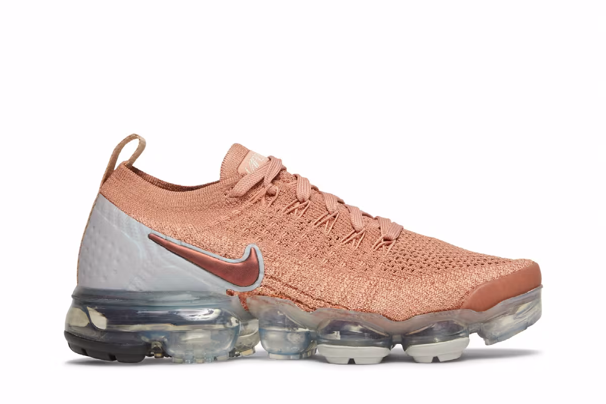 Nike Women's Air VaporMax Flyknit 2 Rose Gold, view 2