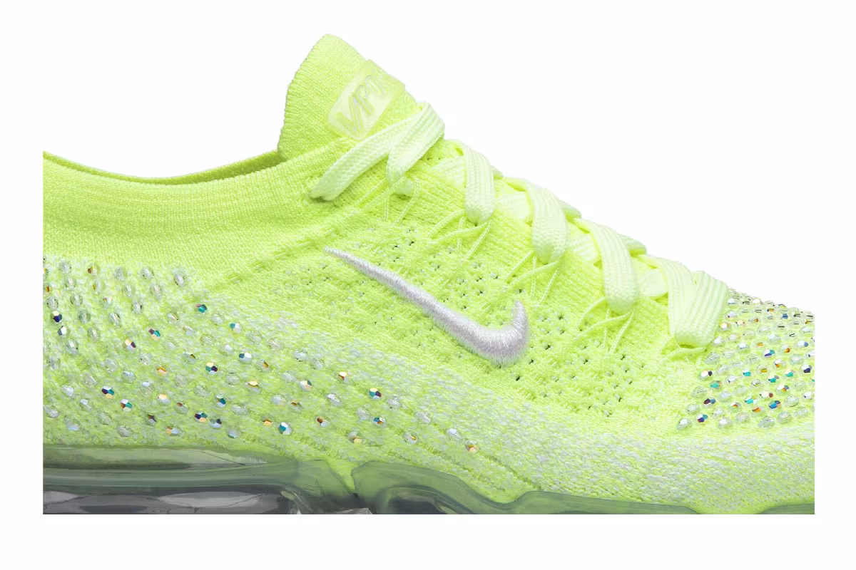 Swarovski x Nike Women's Air VaporMax 2.0 Flyknit Volt, view 3