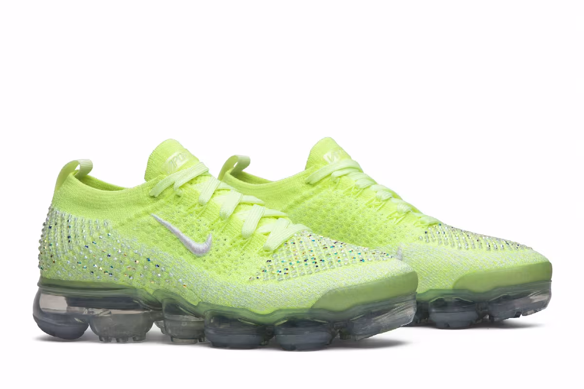 Swarovski x Nike Women's Air VaporMax 2.0 Flyknit Volt, view 9