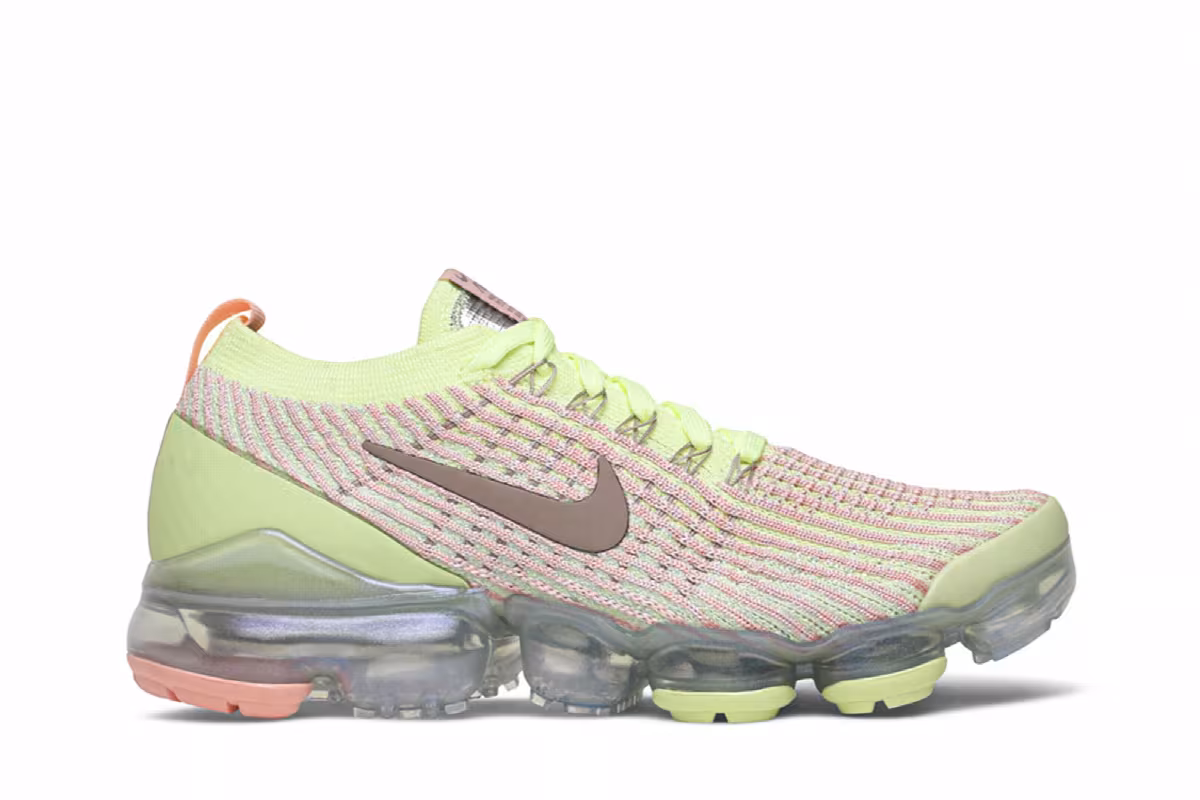 Nike Women's Air VaporMax Flyknit 3 Barely Volt Pink, view 2