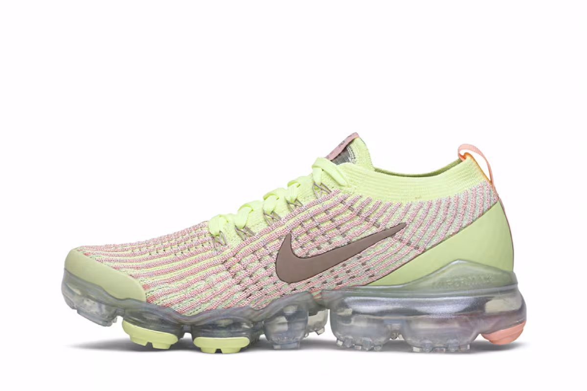 Nike Women's Air VaporMax Flyknit 3 Barely Volt Pink, view 4