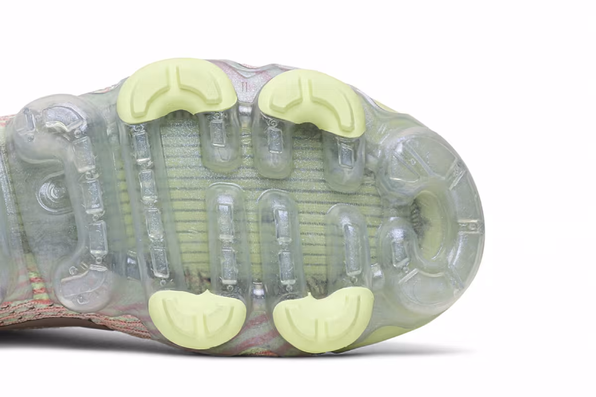 Nike Women's Air VaporMax Flyknit 3 Barely Volt Pink, view 6
