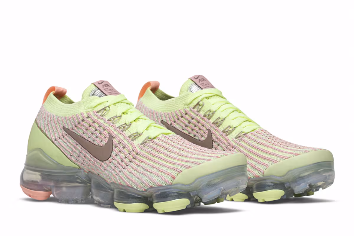 Nike Women's Air VaporMax Flyknit 3 Barely Volt Pink, view 9