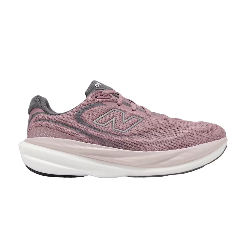 New Balance Women's 1080 V15 D Wide Rosewood Silver Metallic Neptune Grey