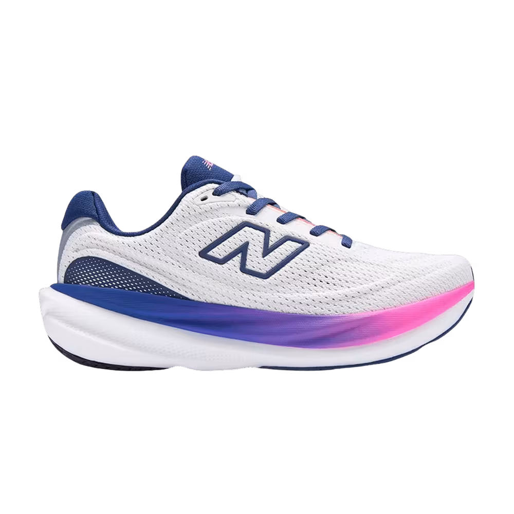 New Balance Women's 1080 V15 D Wide Glint Blue Silver Metallic