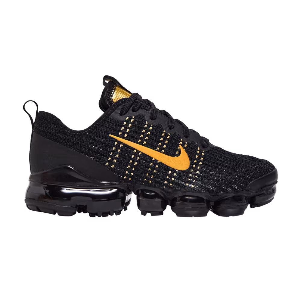 Nike Air VaporMax Flyknit 3 GS Black Gold