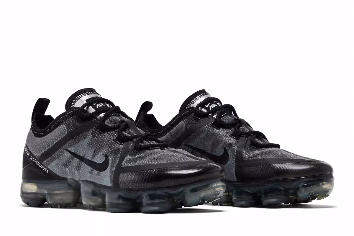 Nike Air VaporMax 2019 GS Ghost Black, view 9