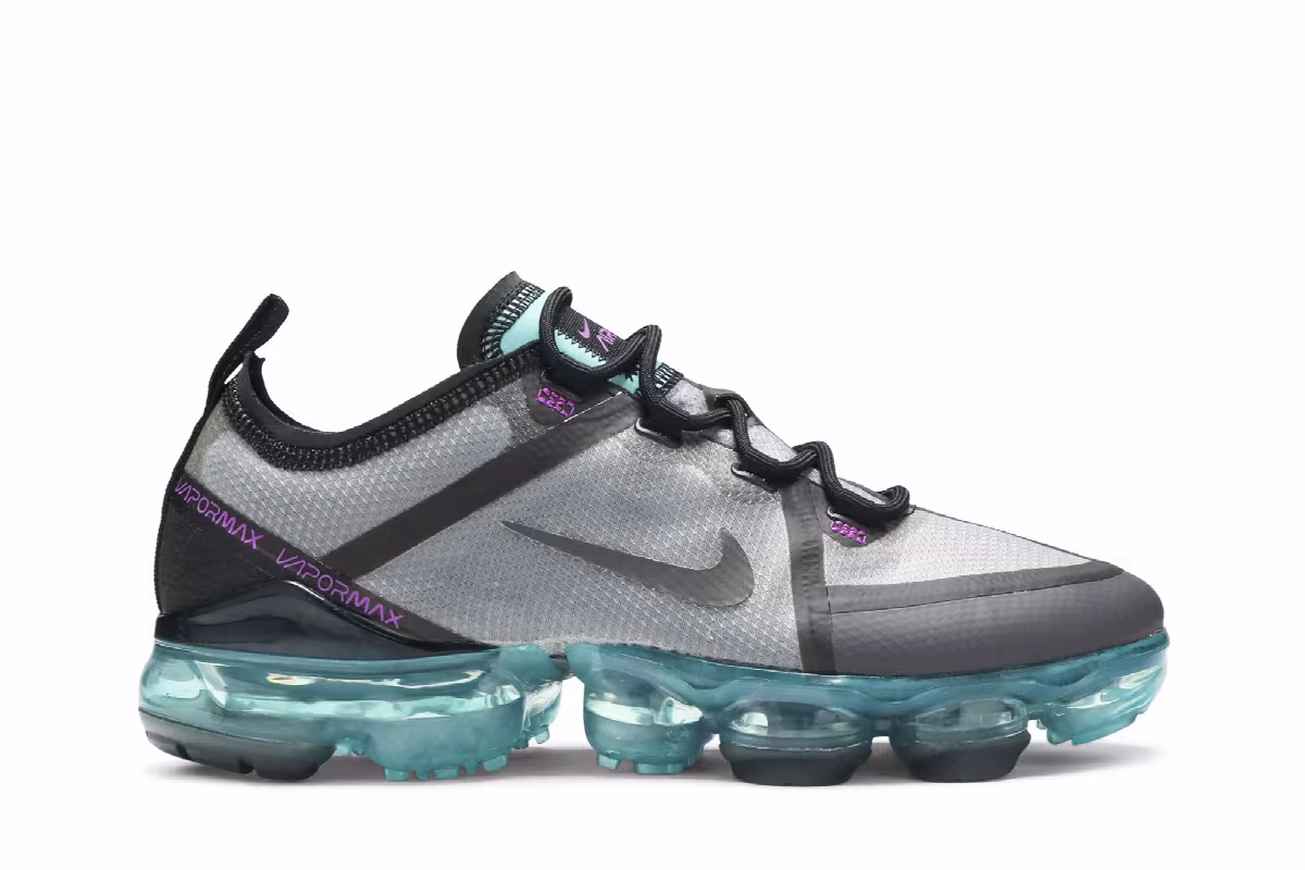 Nike Air VaporMax 2019 GS Thunder Grey Aurora, view 2