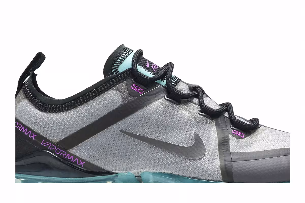 Nike Air VaporMax 2019 GS Thunder Grey Aurora, view 3