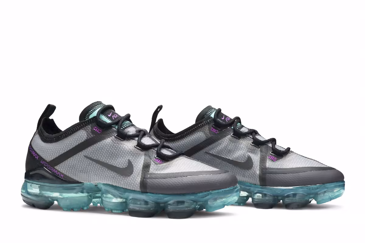 Nike Air VaporMax 2019 GS Thunder Grey Aurora, view 9